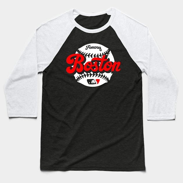 Boston Baseball Baseball T-Shirt by Throwzack